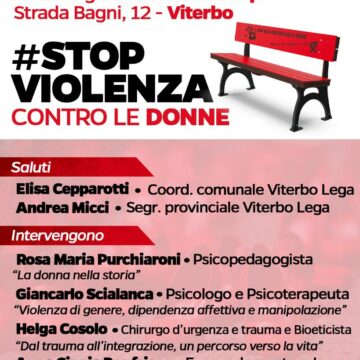 Eventi, “Stop violenza contro le donne”, convegno Lega Viterbo alle Terme dei Papi