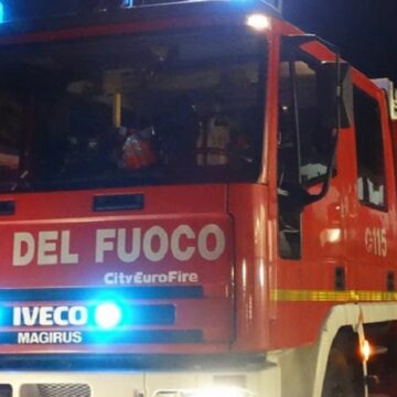 Vitorchiano, incendio al Pallone, nessun ferito