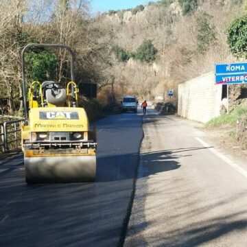 Provincia, riqualificazione strade, lavori a Calcata