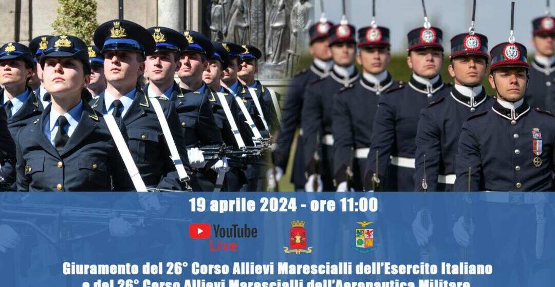 Difesa, venerdì aprile il giuramento dei corsi allievi marescialli