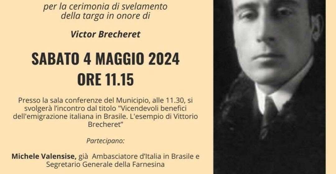 Farnese, sabato l’ambasciatore del Brasile in Italia omaggia Victor Brecheret