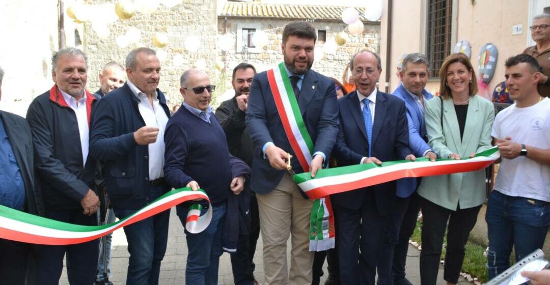 Il presidente-sindaco  Romoli e la sua Bassano in Teverina in festa per il week end