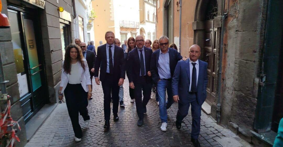 Visita del ministro Lollobrigida a Viterbo di sostegno alla Sberna