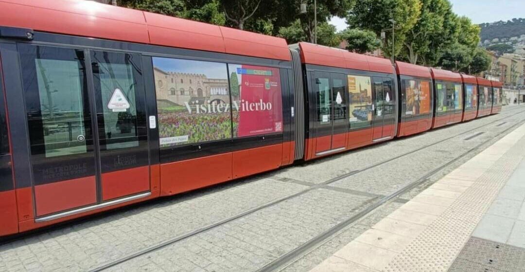 Viterbo promossa sui tram della Costa Azzurra, Frontini: “Promuovere la nostra città all’estero si può”