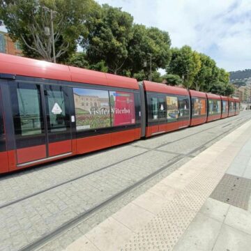 Viterbo promossa sui tram della Costa Azzurra, Frontini: “Promuovere la nostra città all’estero si può”