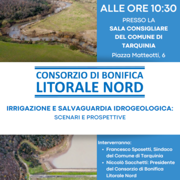 Consorzio di Bonifica Litorale Nord, incontro a Tarquinia sull’acqua